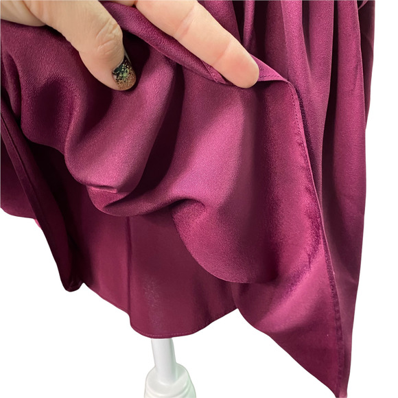 LIKELY for REVOLVE | sz S Women's Dark Red Pasadena Drop Waist Sleeveless Dress - Picture 6 of 7